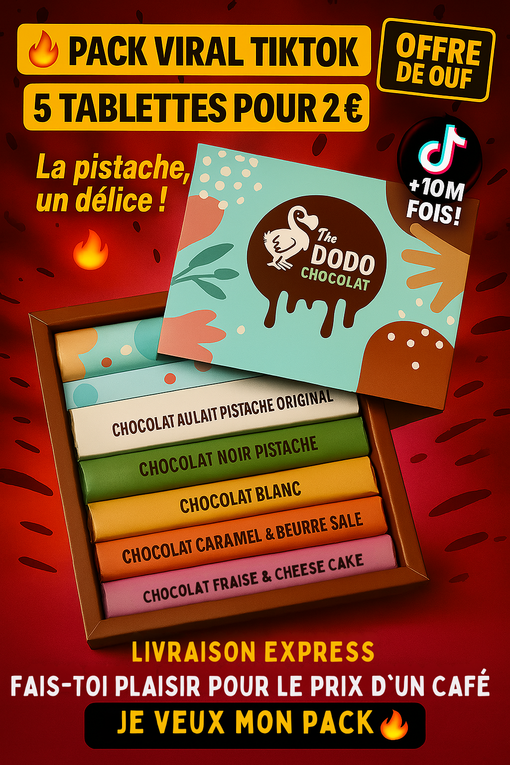 Pack Choco Addict Dodo Chocolat